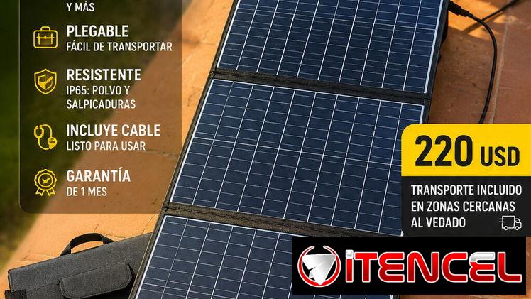 ☀️⚡ PANEL SOLAR PLEGABLE 200W ⚡☀️
