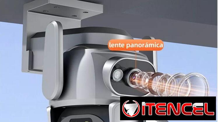 Doble camara de seguridad con alarma y sensor de movimiento