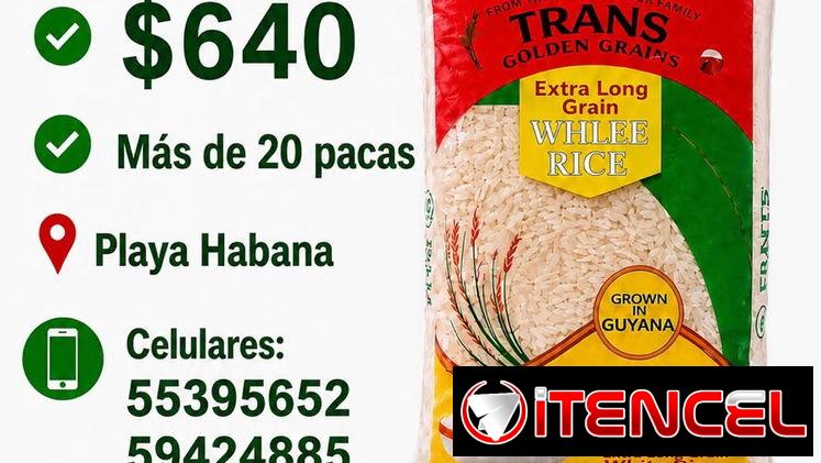 Bolsas de arroz guyanes