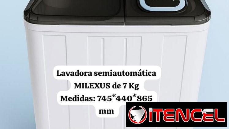 Lavadora semiautomática milexus 7 kg