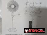 ● Ventilador Recargable 18′ • Bravoking • Duración de carga 11- 15  horas  • 9