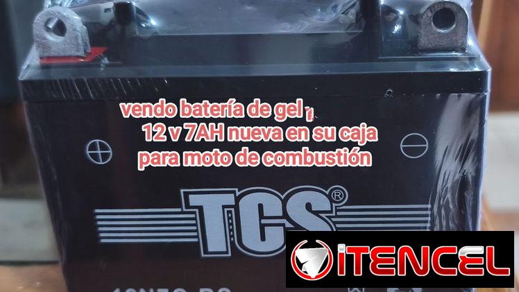 Vendo batería de gel para moto de combustión ver características de la foto