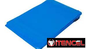Lona sellada azul con ojetes 2×3 metros multiuso