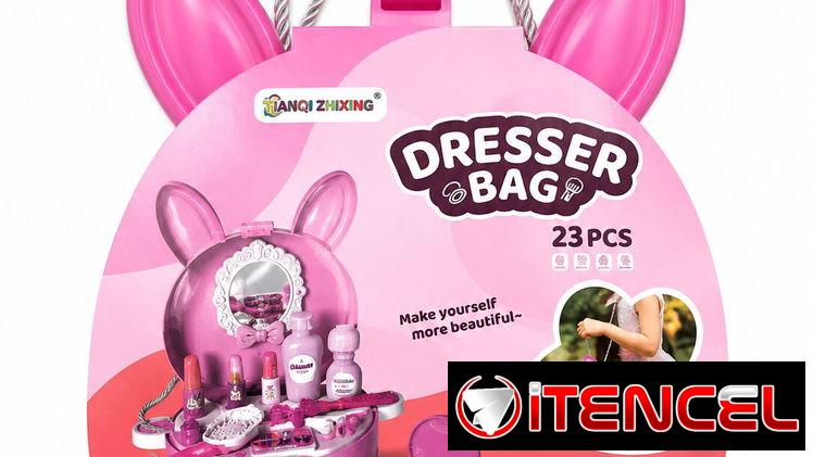 Cartera de maquillaje y cartera de cocina para princesas