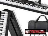 Piano eléctrico plegable de 88 teclas para llevar de viaje – Teclado de piano plegable – Piano digital y piano digital