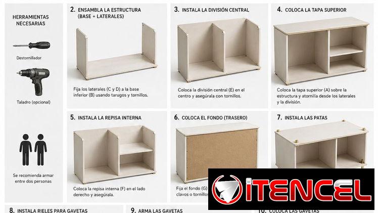 Mueble gavetero para sala o habitación🌺