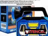 lampara con panel sólar