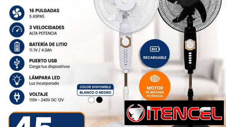 Ventilador recargable