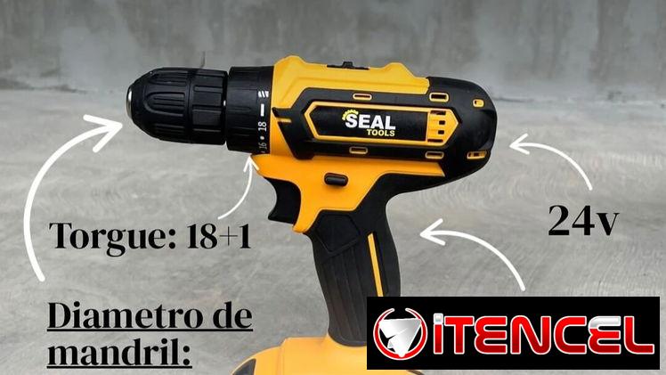 Taladro -Atornillador Inalambrico Marca:SealTools  2Bateriaz 24v 2.6AH Velocidades :18+1// movil 5 9757936