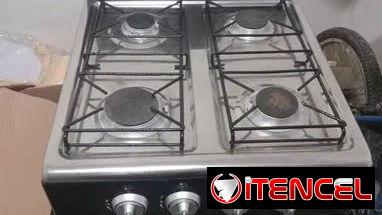 COCINA DE GAS DE CUATRO QUEMADORES MILEXUS CON ORGANIZADOR, ENTREGA DE FACTURA. VARIEDAD DE ELECTRODOMÉSTICOS, ETC