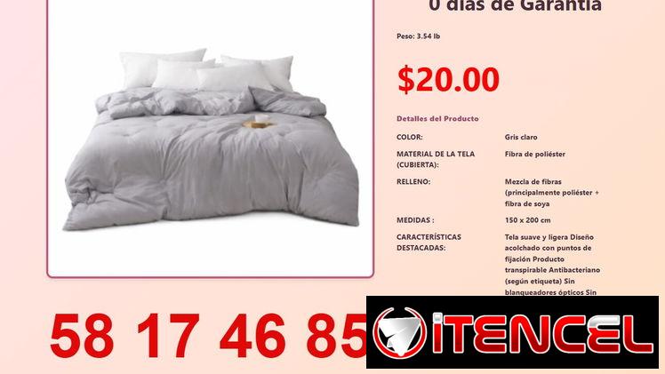 EDREDÓN GRIS SUAVE Y LIGERO