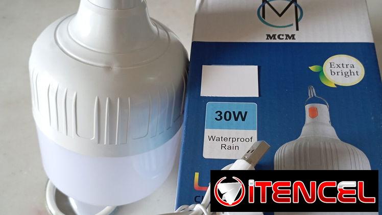 Bombillos recargables de 30 y 40 watts