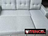 Sofa cama gris con baúl sofa cama grande de 3 plazas importado original en su caja