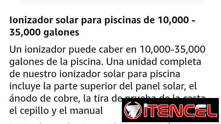 Lonizador para piscina