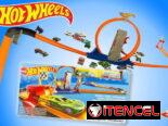 Pista HOT WHEELS/ carros sueltos / set de 5 carros / impulsor dinosaurio ‼️
