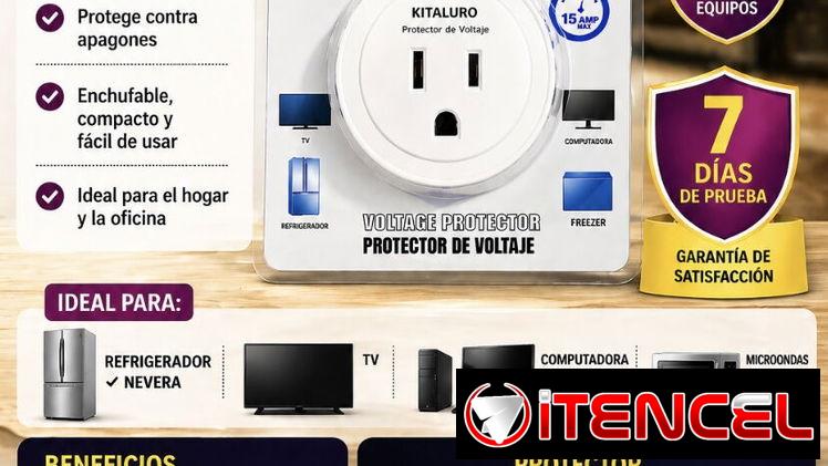 🏠Cuida de los equipos tú hogar con nuestro 🔌Protector de voltaje ideal para todo tipo de electrodomésticos