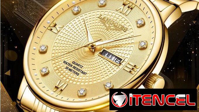 LANGQIES Reloj Elegante Automático 42mm (Gold) | Audio y Accesorios | Nuevo | Garantía 5 | videojuegoshabana.com