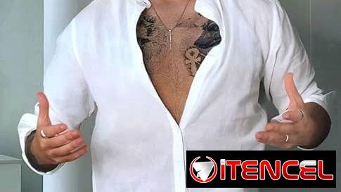 Conjunto de lino blanco para hombres , juego de lino blanco , pantalón blanco de lino. Camisa blanca de lino