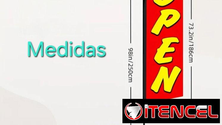 Bandera Anuncio Abierto/ En funciones