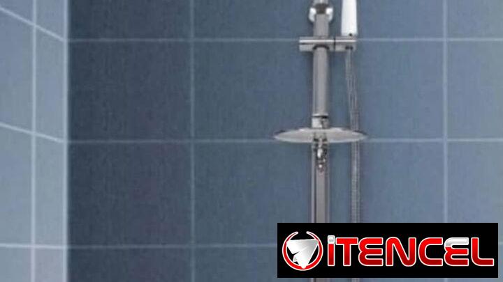 Kit de ducha mezcladora de tres tiros para ducha nueva en su caja con todos sus accesorios lista para instalar