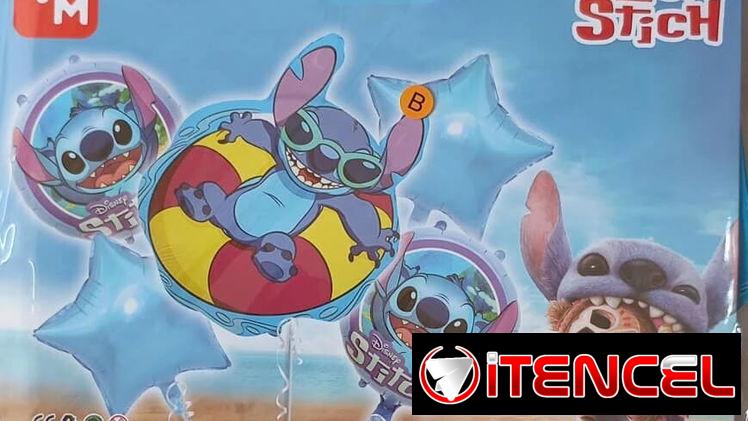 Set de 5 Globos Stich M14(TPEx)