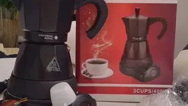 CAFETERAS ELÉCTRICA METÁLICAS DE 3 Y 6 TAZAS ROYAL