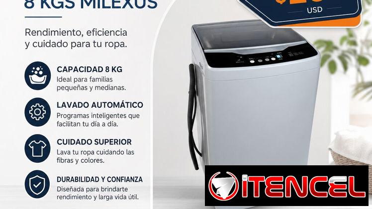 %-LAVADORA AUTOMÁTICA 8KG