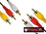 Cable RCA a RCA 3×3 1.5 Metros Macho cable audio y video PUNTAS DODARAS —  5.887.2360