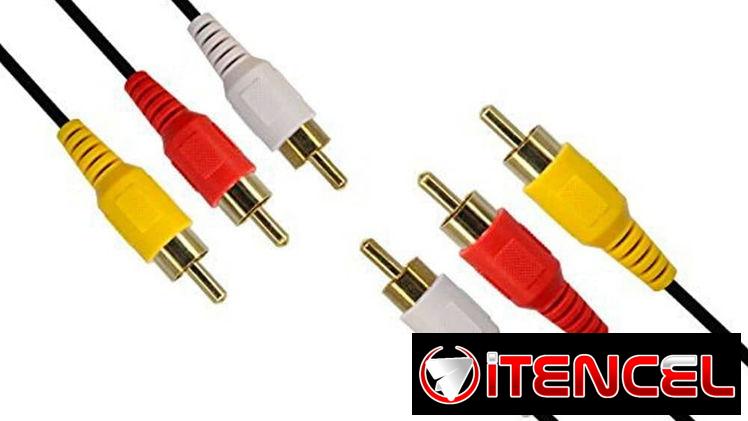 Cable RCA a RCA 3×3 1.5 Metros Macho cable audio y video PUNTAS DODARAS —  5.887.2360