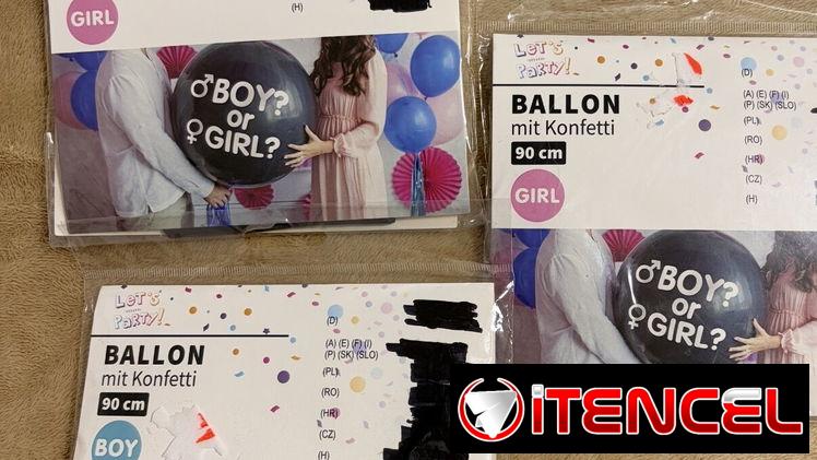 Globo de Revelación de Sexo con Confetis