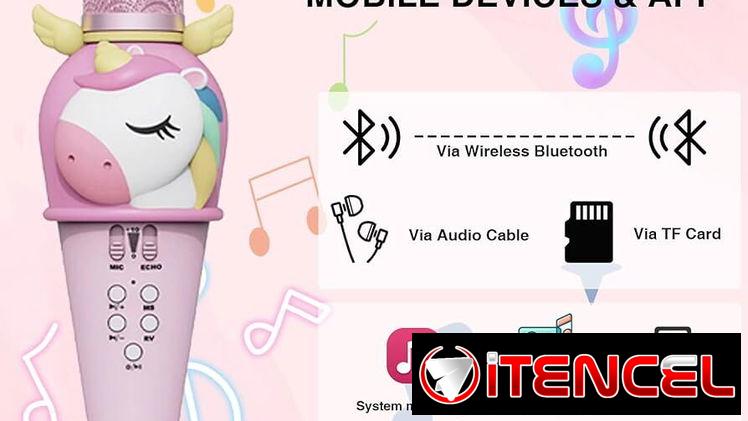 ‼️🎤 Micrófono de Karaoke para niños “Lovely Unicorn” 🦄  30 usd 💸