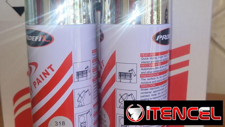 Pintura Spray Dorada y aluminio
