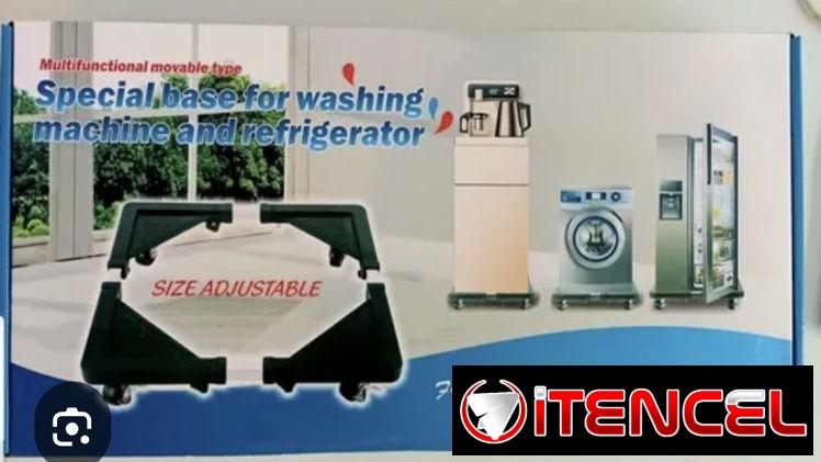 🛞📦 Soporte o Base Ajustable con Ruedas para Electrodomésticos