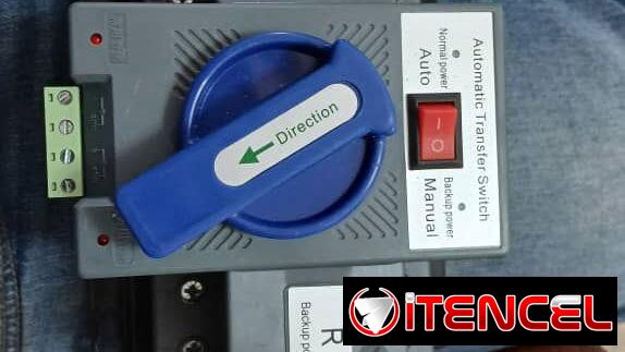 Interruptor de transferencia automática/manual de doble alimentación (ATS) AC 220 V 63 A 2P