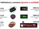 J2 Vendo Voltímetros para medir la carga de motos, bicimotos y autos, sensores de motor y de puño
