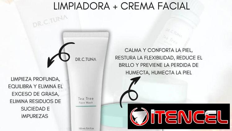 🌿Limpiador y crema facial TEA TREE 🌿 para acné y pieles grasas🌿