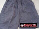 Short de hombre gris oscuro nuevo. Bolsillos con zipper. Tela de punto gruesa de calidad. Cintura ajustable
