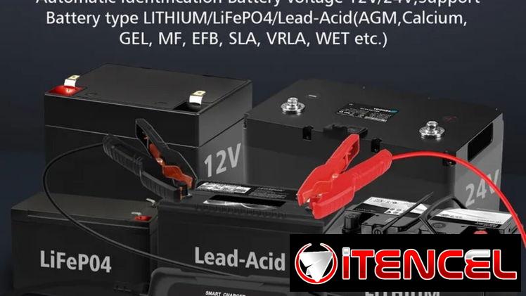 Tunder Cargador inteligente Batería Lifepo4 12V/24V – 25 Ah HTRC