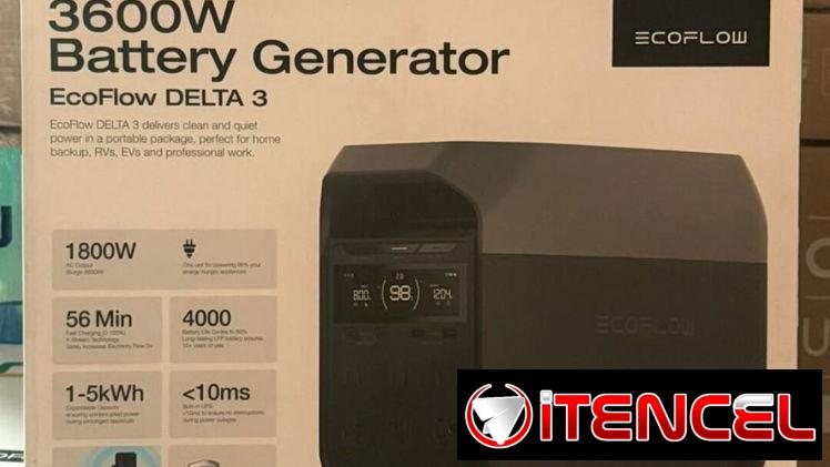 *Ecoflow Delta 3 1024WH(Life Po)* • Factura a nombre del cliente  • Garantía de 7 días  • Domicilio Incluido en dependen