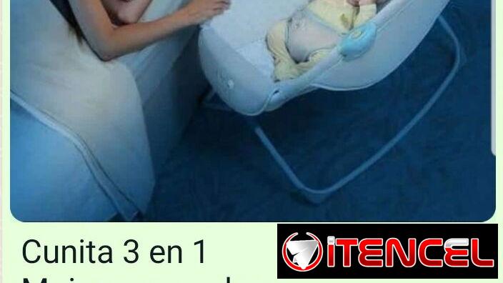 Cunita 3 en uno,mecedora,moisés,