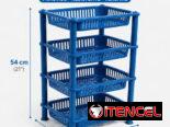 🧺 Organizador Multiuso de 4 Niveles — $15 USD  Ligero, resistente y fácil de colocar en cualquier rincón del hogar.
