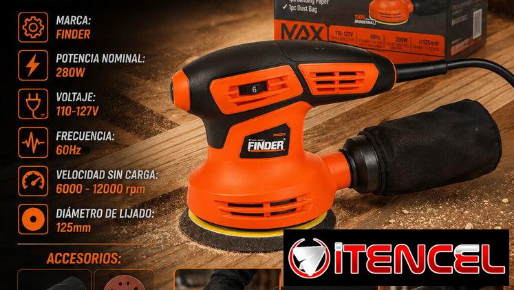 🗜️ LIJADORA 🗜️ ELECTRICA ORBITAL 280W. MENSAJERIA CON FACTURA Y GARANTIA. 📲 54833699