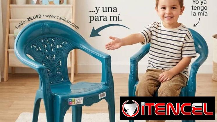 SILLA PLÁSTICA INFANTIL ✨ con brazos NUEVA