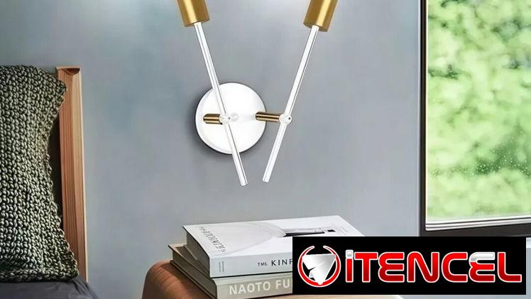 Lampara de techo moderna de 2 focos