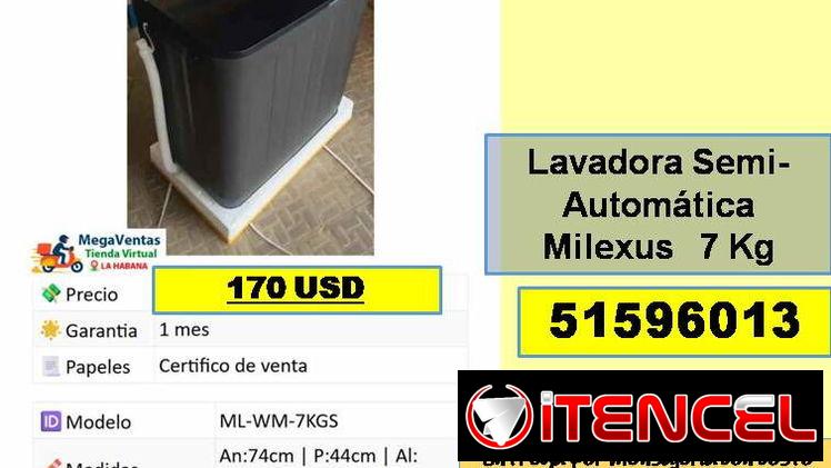 MV-522-Lavadoras Semi-Automática …..51596013….Mensajeria Costo Adicional