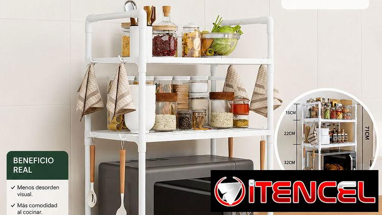 Estante Organizador Multiuso para Cocina blanco (CV)
