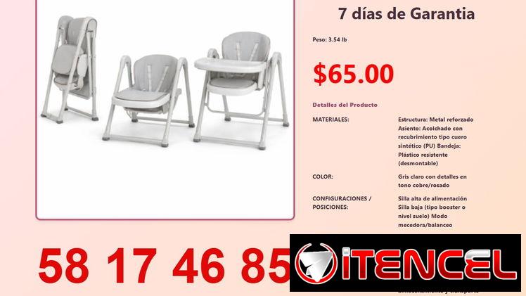 SILLA DE BEBÉ MULTIFUNCIONAL 3 EN 1