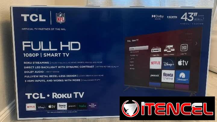 TELEVISOR TCL 43 PULGADAS ROKUTV,270 USD