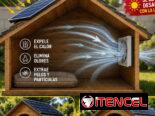 Extractor ventilador solar de 8 pulgadas