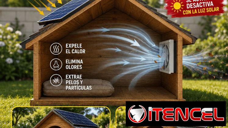 Extractor ventilador solar de 8 pulgadas